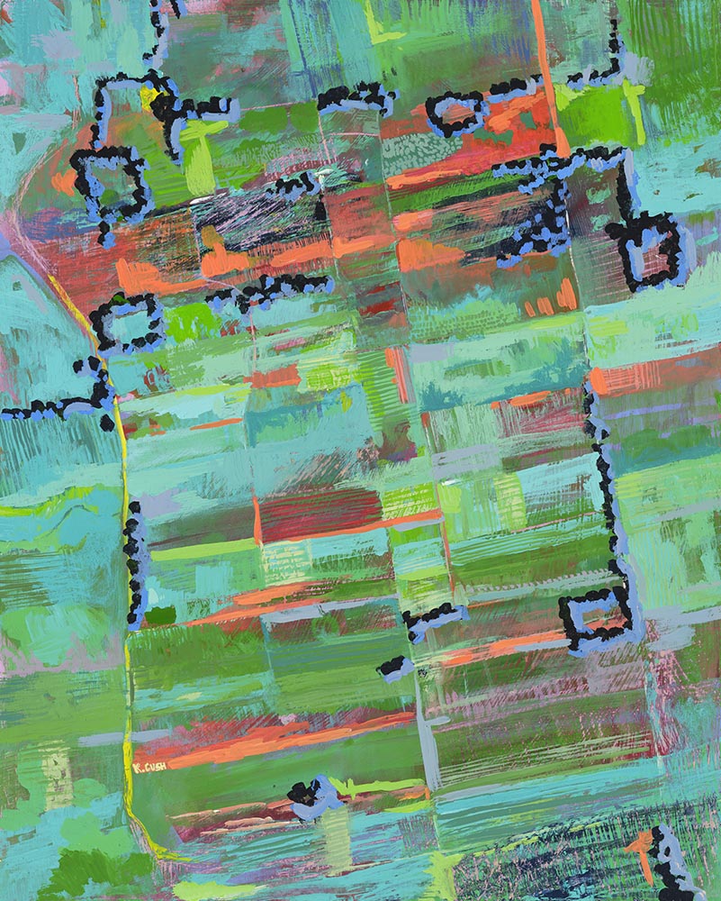 Blocks Road - Fine Art Canvas Print by Kris Cush