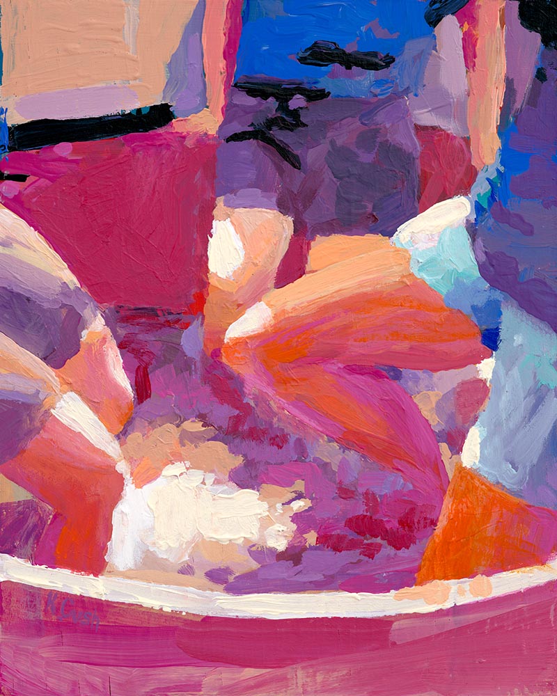 The Stomp - Fine Art Canvas Print by Kris Cush