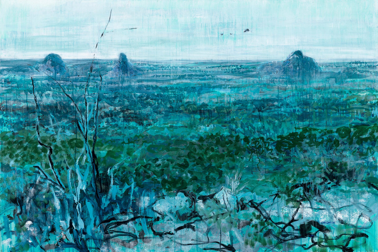 Glasshouse Mountains 3 - Fine Art Canvas Print by Kris Cush