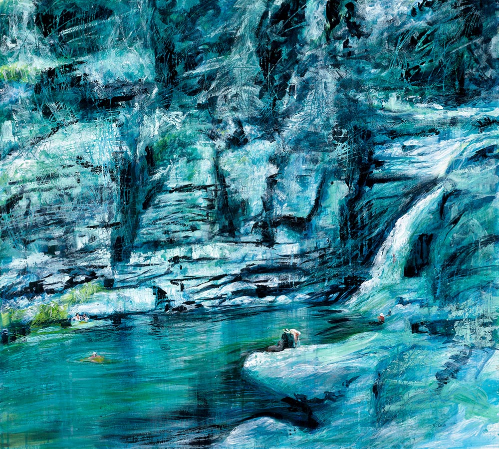 Man and His Dog - Fine Art Canvas Print by Kris Cush