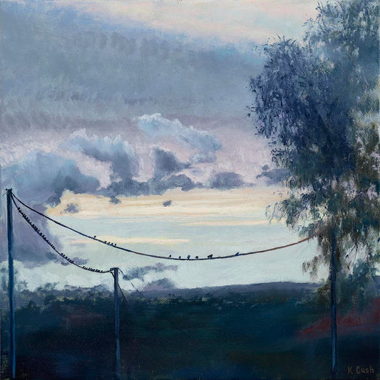 Birds On A Wire - Fine Art Reproduction Print