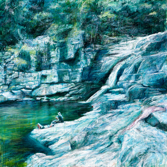 Emerald Cedar Creek - Fine Art Reproduction Print
