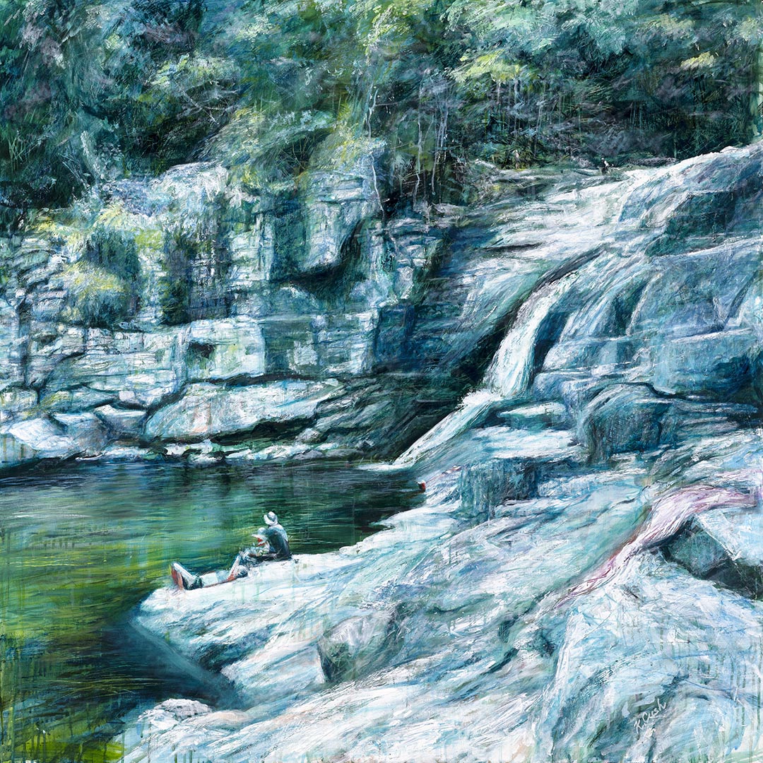 Emerald Cedar Creek - Fine Art Reproduction Print