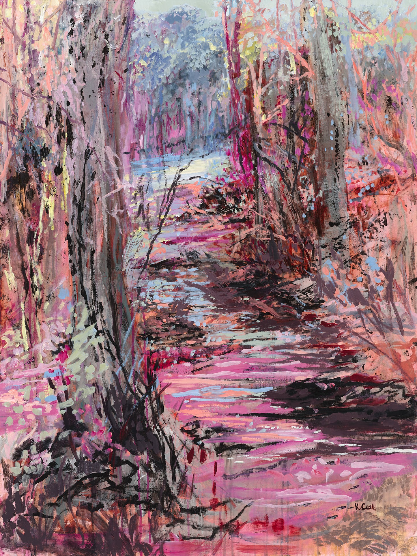 Dappled River Bend - Fine Art Reproduction Print