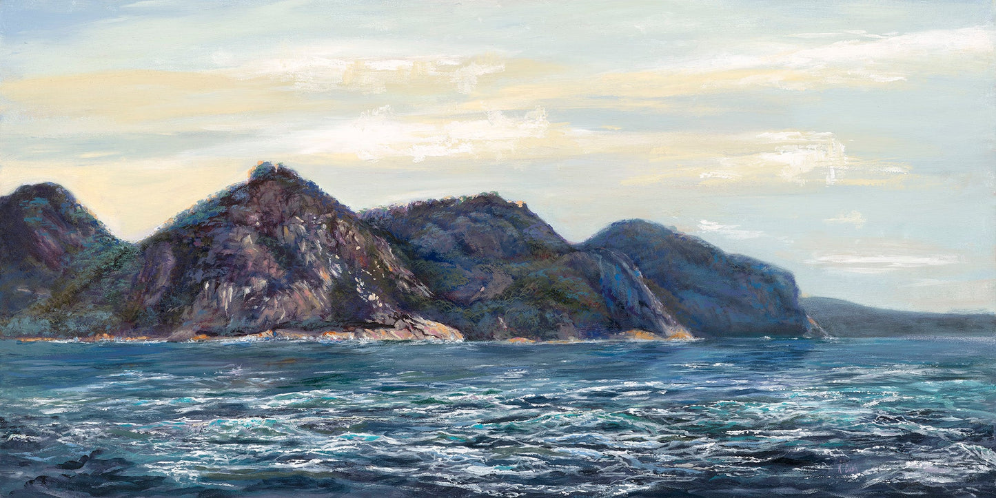 Freycinet By Boat - Fine Art Canvas Print by Kris Cush