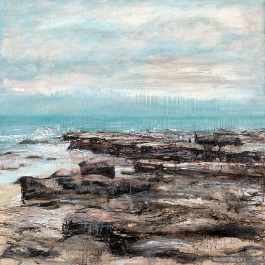 Mooloolaba Rocks - Fine Art Paper Print by Kris Cush