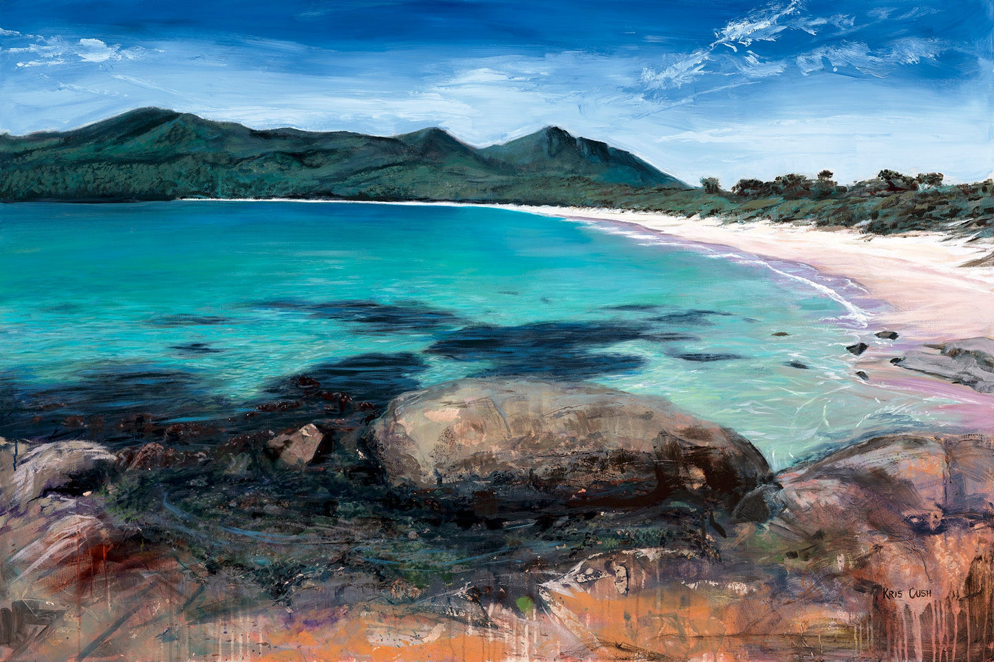Wineglass Bay - Fine Art Canvas Print by Kris Cush