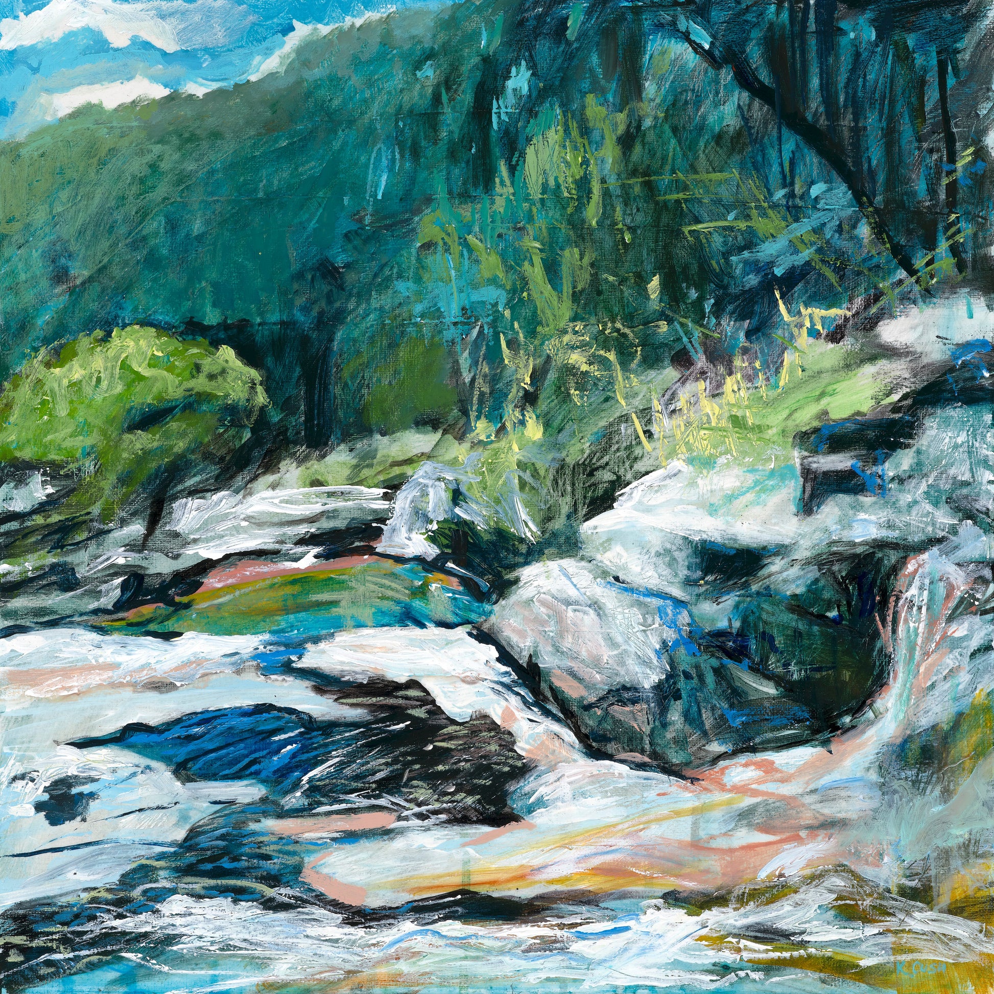 Cedar Falls - Fine Art Canvas Print by Kris Cush